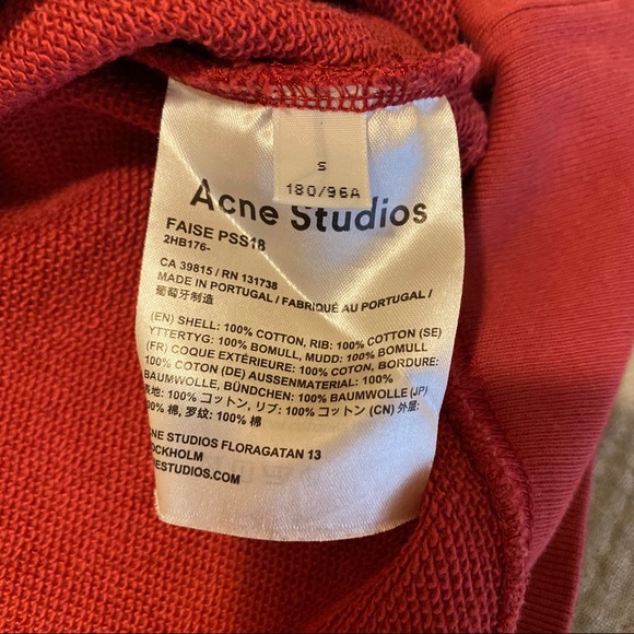 SOLD: Acne Studios Faise Sweatshirt - Picture 5 of 5